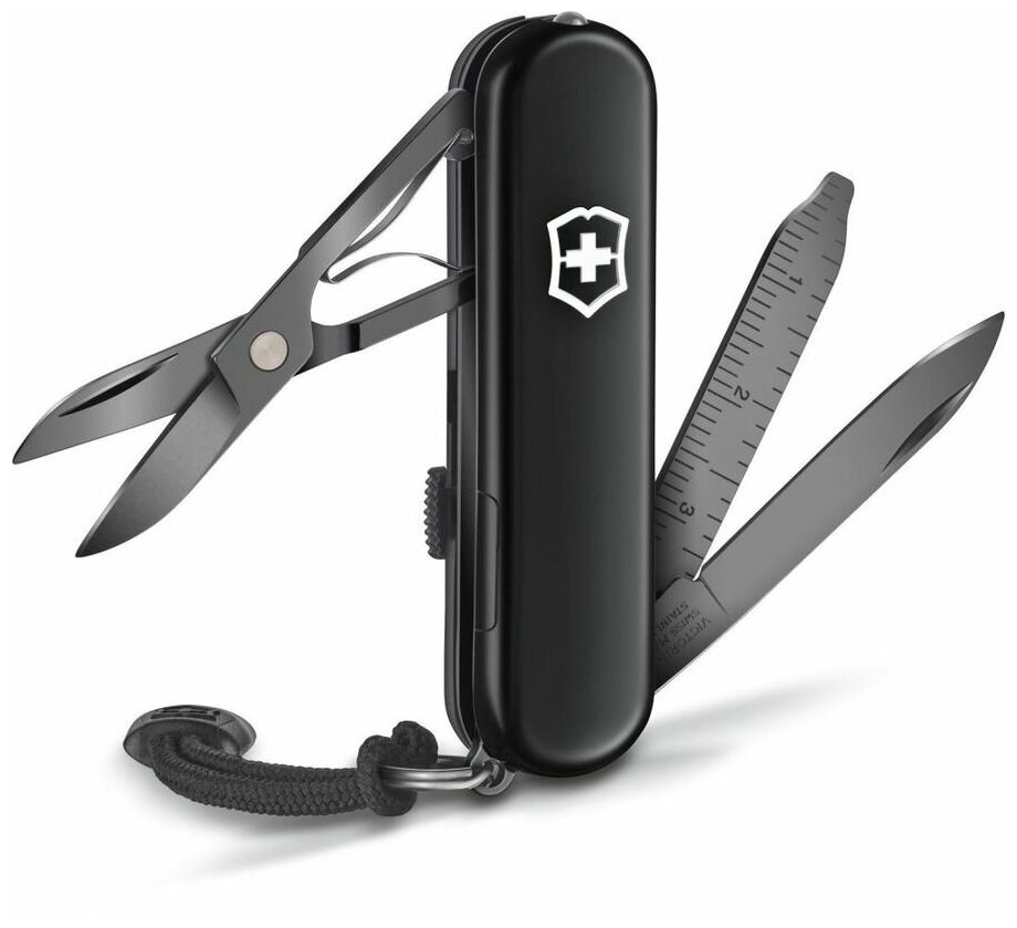 Складной нож Victorinox Signature Lite Onyx Black, функций: 8, 58мм, черный , коробка подарочная [0.6226.31p]