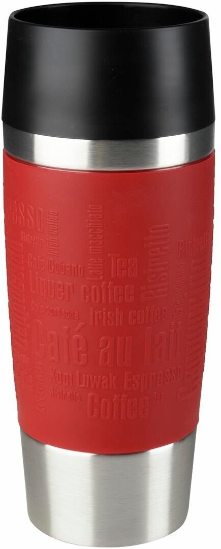 Термокружка Emsa Travel Mug 0,36 л N2014206 черный/ красный