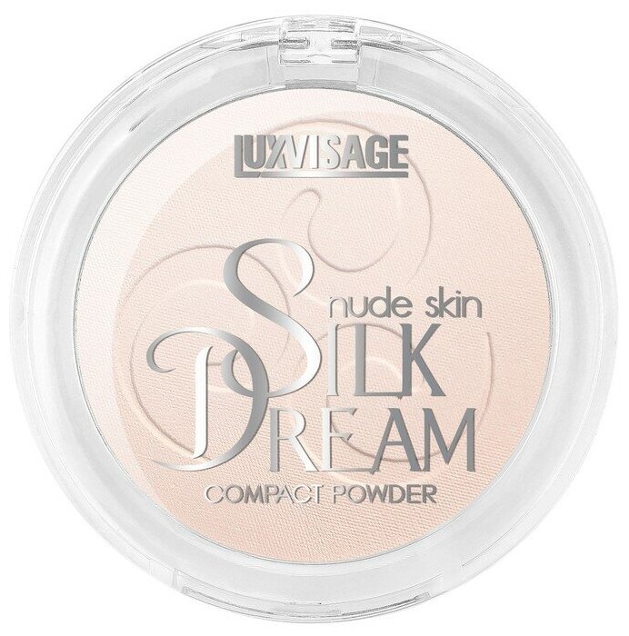 Пудра компактная для лица `LUXVISAGE` SILK DREAM NUDE SKIN тон 1