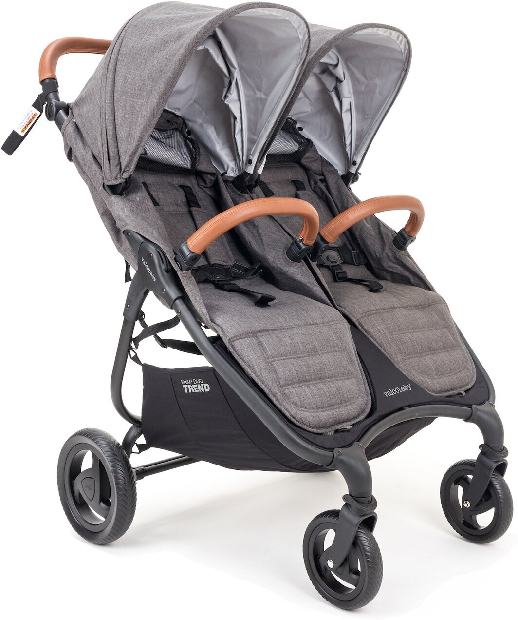 Прогулочная коляска для двойни, легкая, компактная Valco Baby Snap Duo Trend цвет: Charcoal