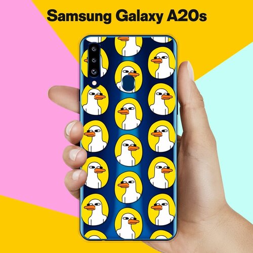 Силиконовый чехол на Samsung Galaxy A20s Утки / для Самсунг Галакси А20с силиконовый чёрный чехол для samsung galaxy a20s самсунг галакси а20с