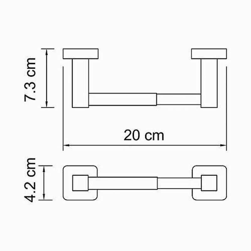 Держатель для туалетной бумаги WasserKRAFT Lippe K-6522 - фото №3