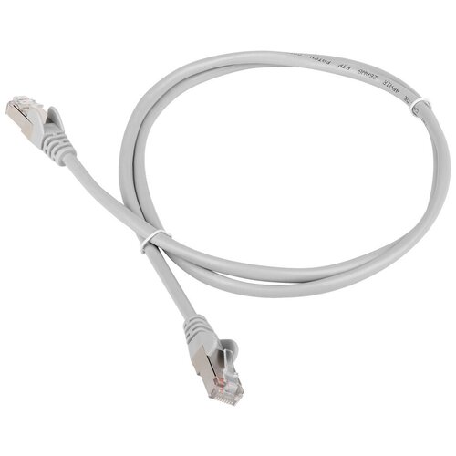 Патч-корд Lanmaster TWT-45-45-1.0/S6-GY FTP вилка RJ-45-вилка RJ-45 кат.6 1м серый ПВХ (упаковка: 1 штука)