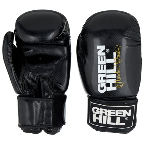 фото Боксерские перчатки green hill panther (bgp-2098) черный 10 oz