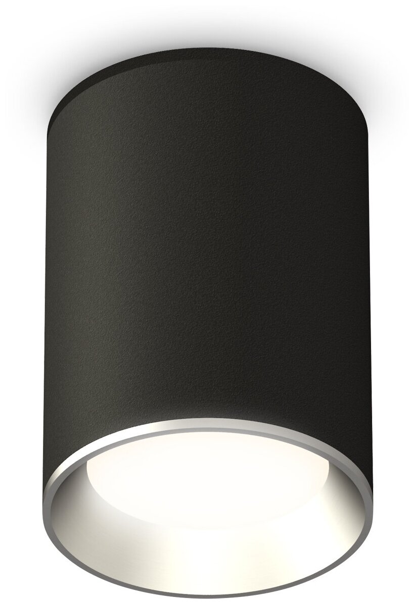 Накладной светильник XS6313002 SBK/PSL черный песок/серебро полированное MR16 GU5.3 (C6313, N6104)