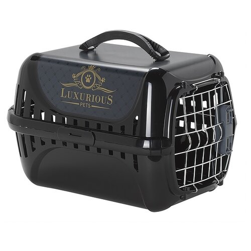 фото Клиппер-переноска для кошек и собак moderna trendy runner luxurious pets 31х34х51 см черный