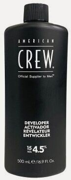 Изображение товара American CREW Биоактиватор 4,5 % для камуфляжа для седых волос, 500 мл
