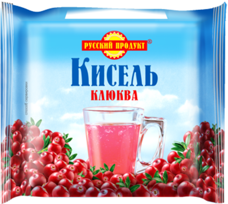 Упаковка 14 штук Кисель Русский продукт "Клюквенный" брикет 190г