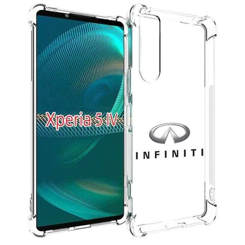 Чехол MyPads Infiniti-3 мужской для Sony Xperia 5 IV (5-4) задняя-панель-накладка-бампер