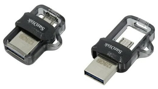 Флешка Sandisk Ultra Dual SDDD3-128G-G46 128 Гб Black