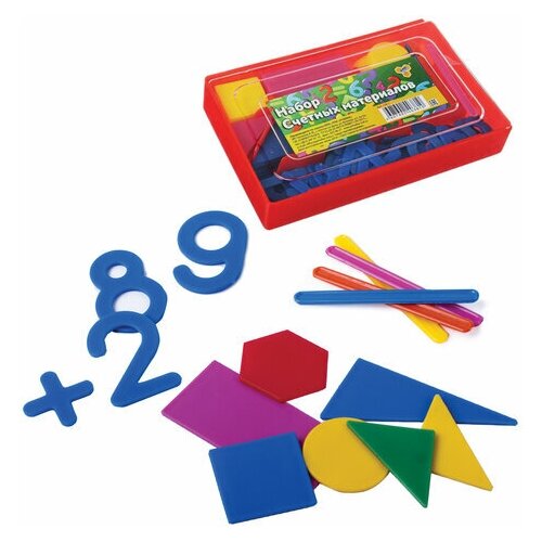 Касса цифр и счетного материала Пчелка, пластик (СМ-1), 14 уп.