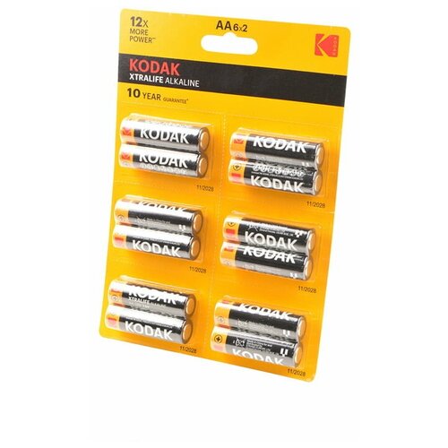 Элемент питания Kodak XTRALIFE ALKALINE LR6 BL12 арт.17000 (12 шт.)