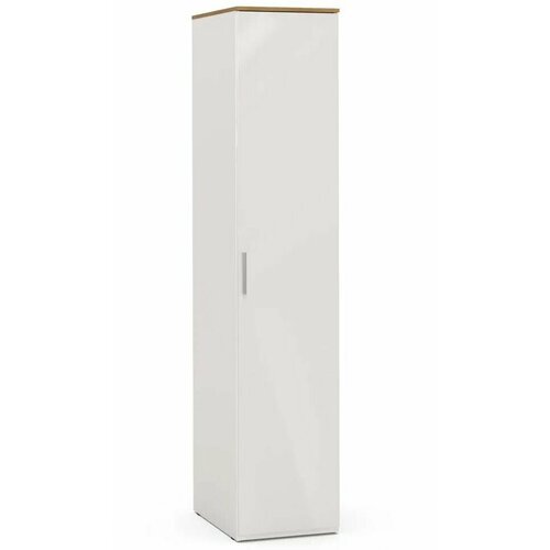 Шкаф распашной Altea 1 дверный с зеркалом, Белый/Дуб Катания