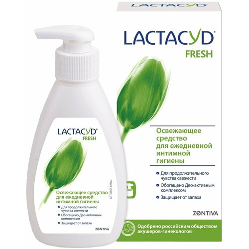 Средство для интимной гигиены `LACTACYD` Fresh 200 мл косметика для мамы lactacyd средство для интимной гигиены 200 мл