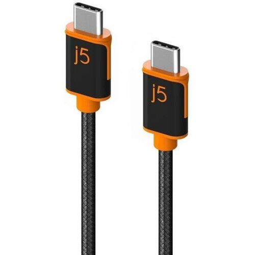 Кабель j5create USB-C на USB-C с двойной нейлоновой оплёткой. j5create usb c vga hdmi белый