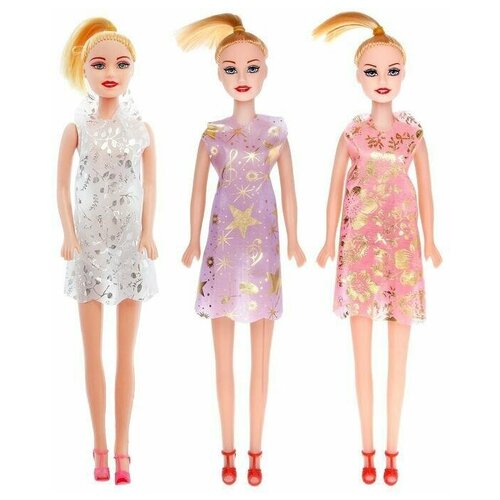 кукла модель ульяна в платье цвет фиолетовый Кукла-модель, в платье