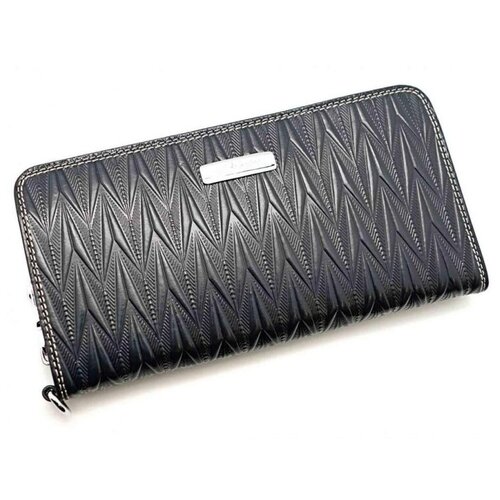 фото Кошелек sergio valentini, фактура тиснение, черный