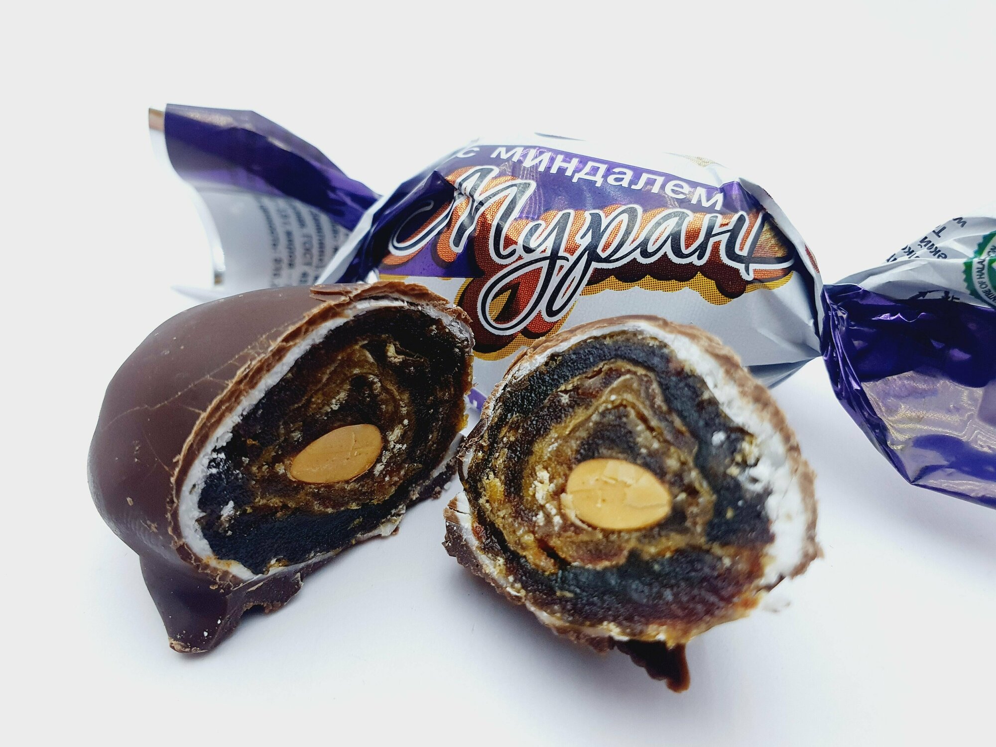 Конфеты "Мурано" финик с миндалем в шоколадной глазури, 1 кг - фотография № 4