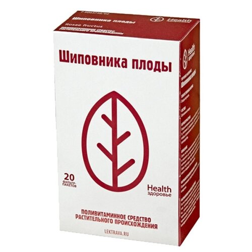 Здоровье Health плоды Шиповника ф/п, 30 г, 20 шт.