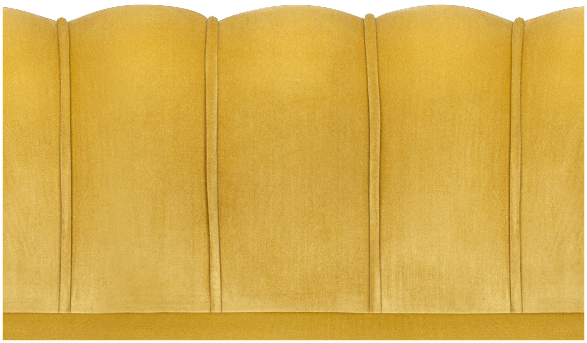 Желтый диван ракушка Pearl double yellow - фотография № 6