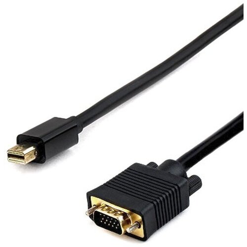 Кабель Cablexpert DisplayPort - VGA (CC-mDPM-VGAM-6), 1.8 м, черный gembird cc mdpm vgam 6 видео кабель адаптер 1 8 m displayport vga d sub черный