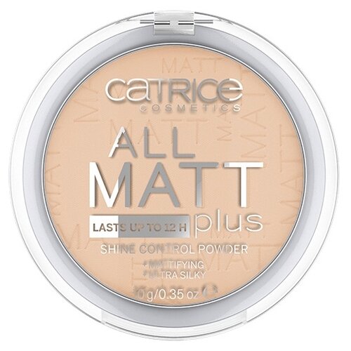 CATRICE Пудра компактная All matt plus 028 Honey Beige 10 г компактная пудра для лица catrice all matt plus shine control powder 10 гр