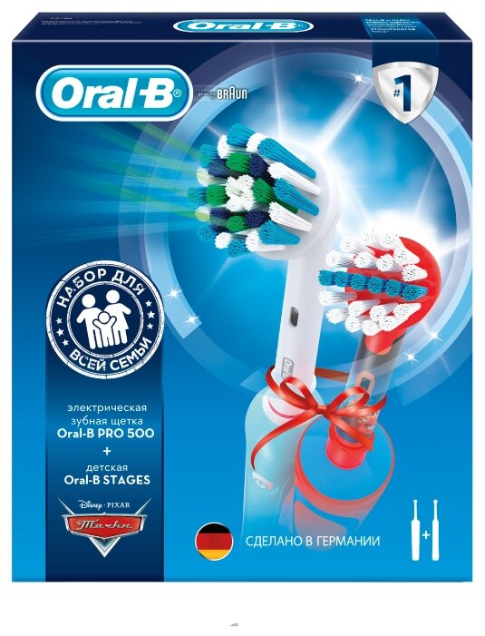 Электрическая зубная щетка Oral-B Pro 500 + Stages Power Cars фото 4