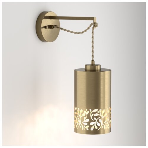 фото Бра с металлическим плафоном eurosvet 50071/1b античная бронза