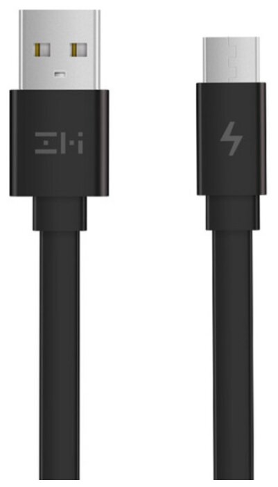 Кабель ZMI USB - microUSB (AL600) 1 м черный фото 1