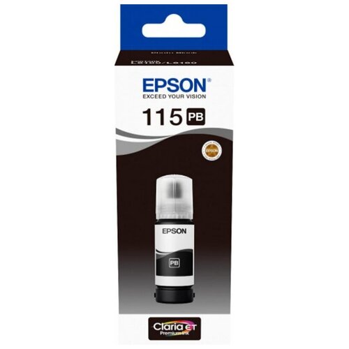 Картридж с черными фото-чернилами Epson C13T07D14A для L8160 /L8180 картридж струйный epson 115 c13t07d14a чер фото для l8160 l8179