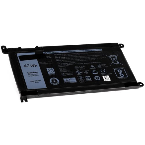 Аккумулятор для ноутбука Dell 15-5568 (11.4V, 3500mAh). PN: WDXOR, CYMGM, FC92N, FW8KR, P26T, T2JX4, YRDD6 аккумулятор для dell 5490 11 4 3600mah p n vm732 0vm732 01vx1h 1vx1h yrdd6