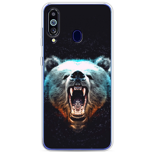 Силиконовый чехол на Samsung Galaxy M40/A60 / Самсунг Галакси М40/А60 Медведь