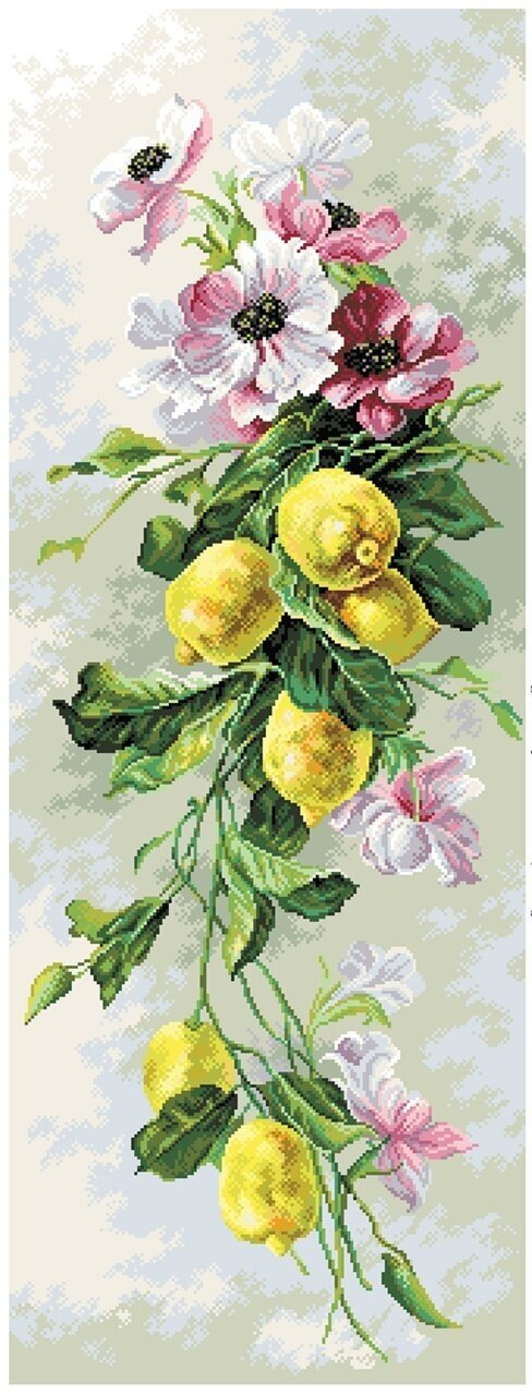 Рисунок на канве Матренин посад 40х90 см, Лимонный вальс (МП.40х90.1819)