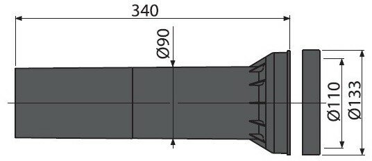 Удлинительная часть для унитаза Alcaplast - фото №6