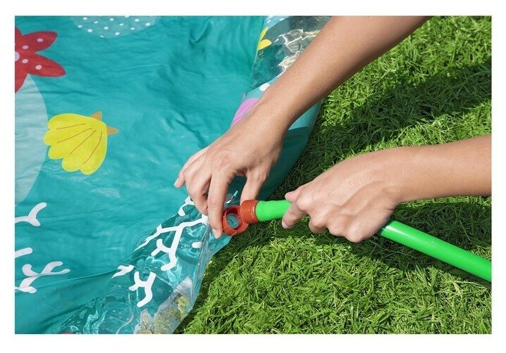 Bestway Детский бассейн с надувным дном Ocean Fun 165 см 52487