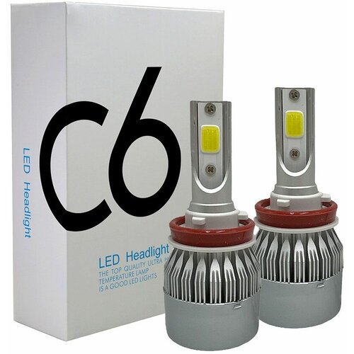 Светодиодная автомобильная LED лампа C6 - H11 36w (2 шт)
