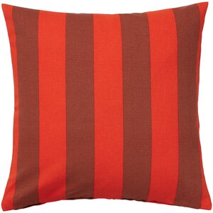Чехол для подушки ИКЕА ХИЛЬДАМАРИЯ, 50x50 см, оранжевый коричневый/в полоску