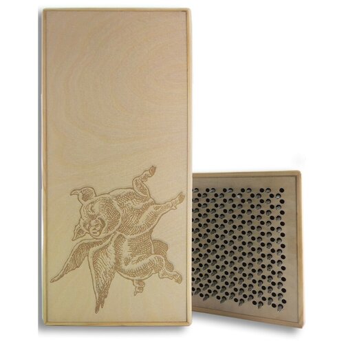 фото Доска садху с динамическими гвоздями, крылатый свин - 150 шаг 10мм светлая goodwood