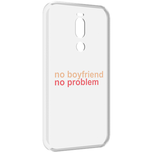 Чехол MyPads нет-парня-нет-проблем для Meizu X8 задняя-панель-накладка-бампер