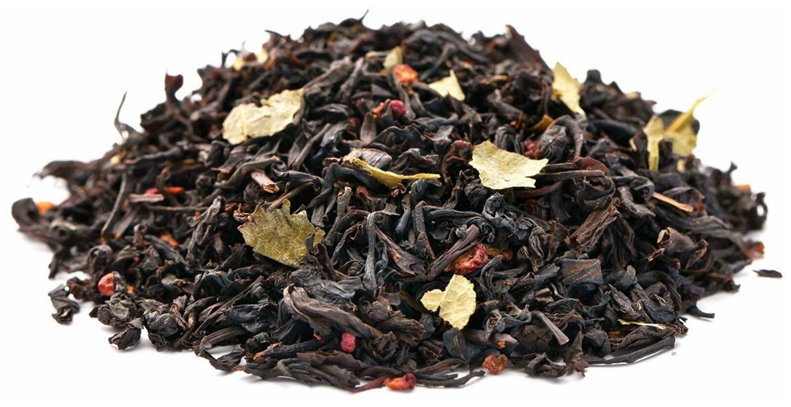 Ароматизированный черный чай Малина со сливками 500 г - фотография № 1
