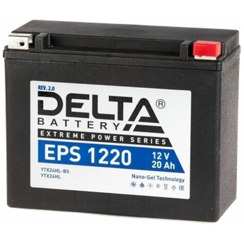 Мото аккумулятор Delta EPS 1220 (YTX24HL-BS, YTX24HL)