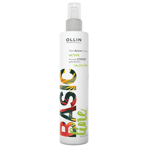 фото OLLIN Professional Basic Line Актив-спрей для волос и кожи головы, 250 г