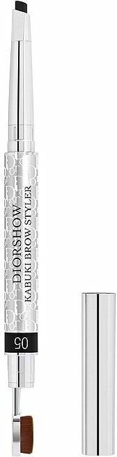 DIOR Водостойкий кремовый карандаш для бровей с кистью кабуки Diorshow Kabuki Brow Styler (05 Black)