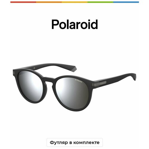 Солнцезащитные очки Polaroid, черный, серый