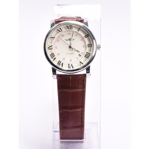 Наручные часы WINNER Механические наручные часы с автоподзаводом и календарём WINNER TM142, серебряный