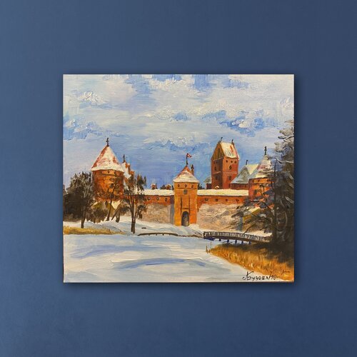 Картина маслом Тракайский замок