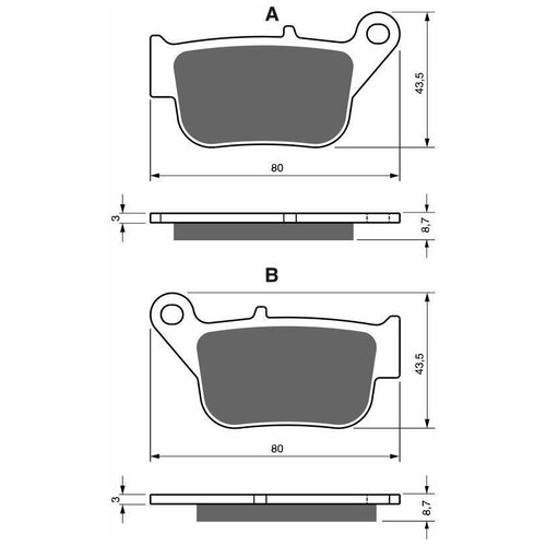 Колодки тормозные дисковые GOLDfren 348 S3 кросс EBC FA 678, OEM 2DL F5811 00