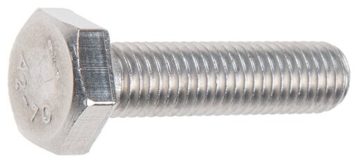 Болт шестигранный М6х16 мм нержавеющая сталь А2 DIN 933 STARFIX 10 штук (SMZ1-104781-10)