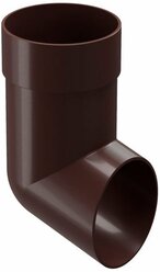 Колено стока Docke Premium пластиковое d85 мм горький шоколад RAL 8019