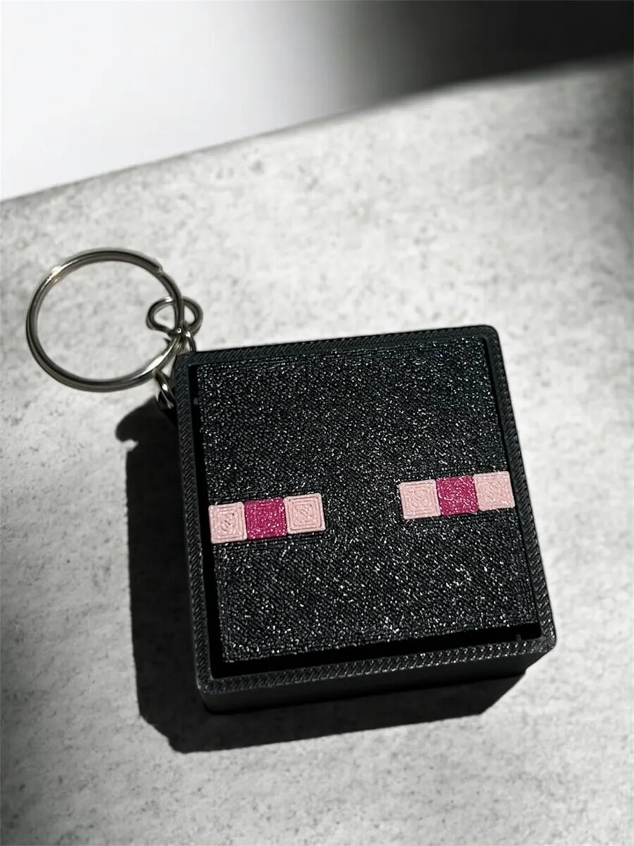 Брелок 3DESHKA, красный, белый — фото 1